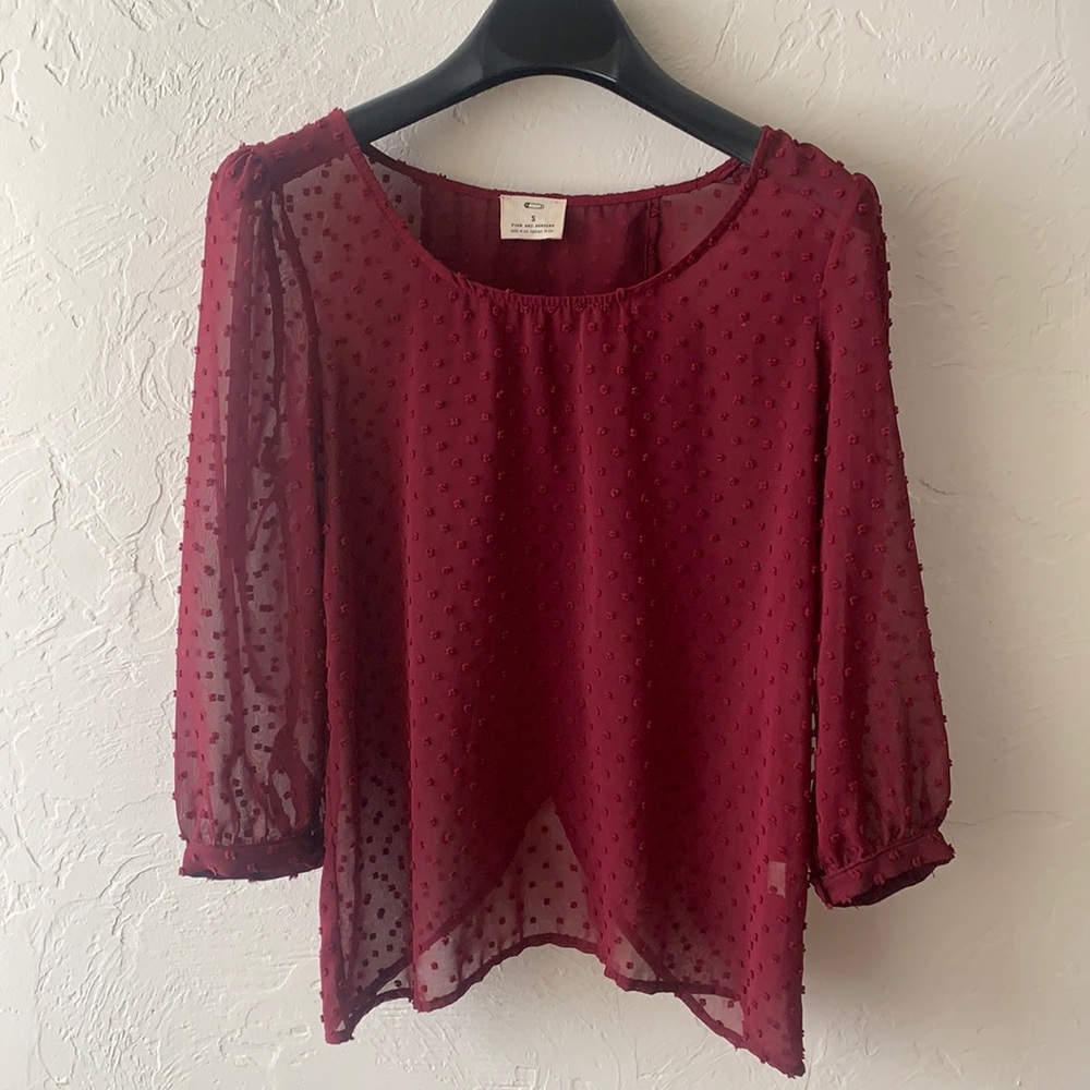 Urban Outfitters See through textured top
